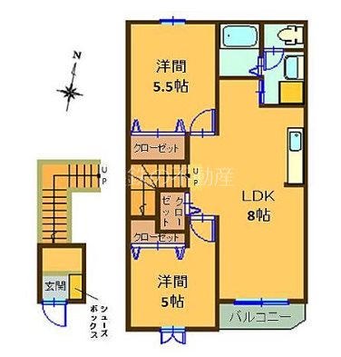 パル・ラステル 203号室 間取り