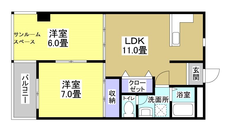 ビラ四季 間取り図