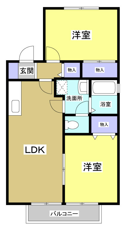 セジュールKubo 間取り図