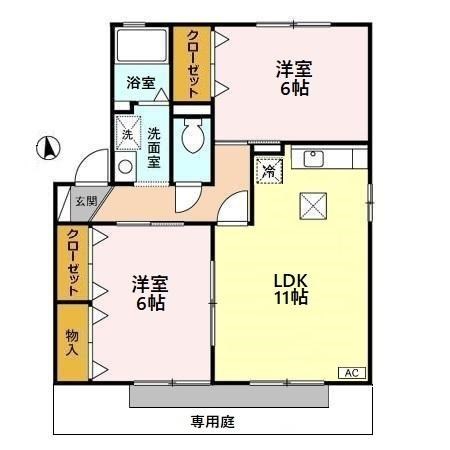 セジュール モア　B 間取り