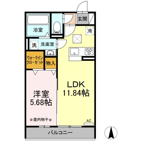 サンリット宮竹 106号室 間取り