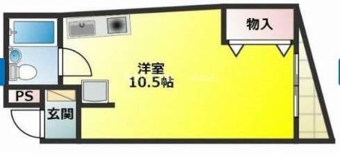 グリーンフラッツ天神町 間取り図