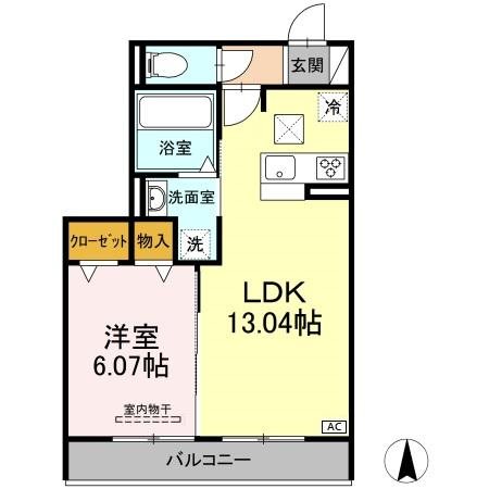 サンリット宮竹 103号室 間取り
