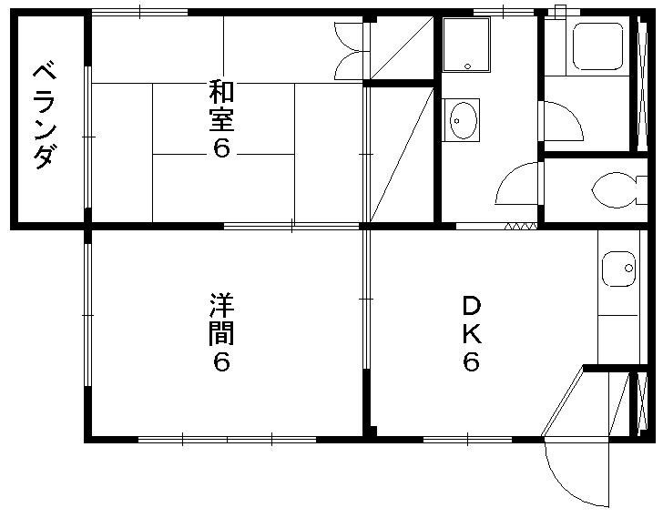 ファミールハイツ2　 201号室 間取り