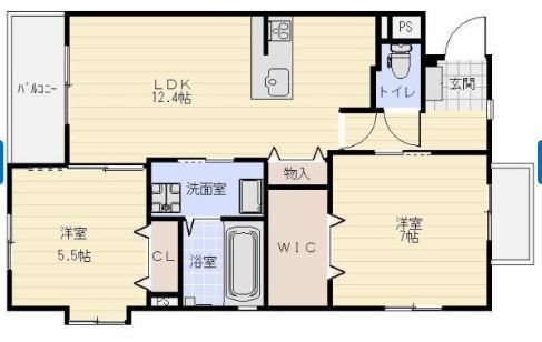 ベルラ曳馬 301号室 間取り