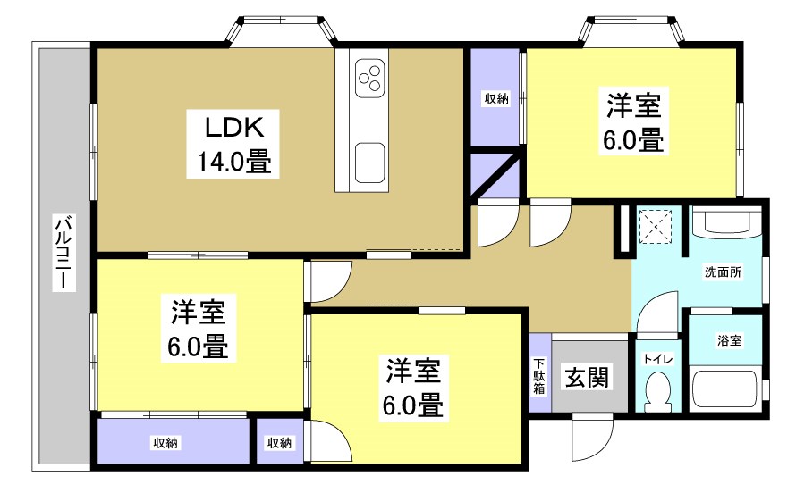 コーポ三美 305号室 間取り