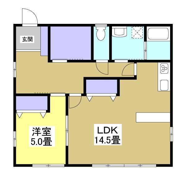 野中アパート 1階号室 間取り