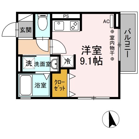 プランドールT・八幡 301号室 間取り