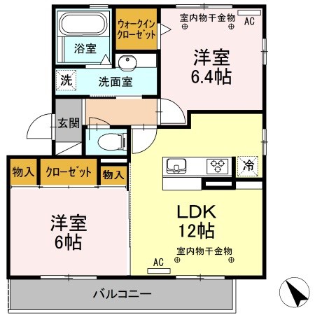 ラ・プランドール 間取り図