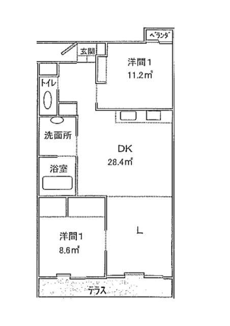 MSP住吉弐番館 間取り図