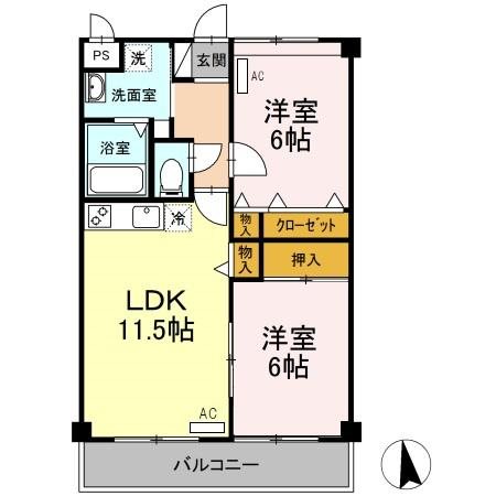 ヴィラージュ有玉 間取り