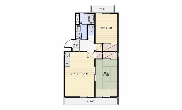 TAKI 201号室 間取り