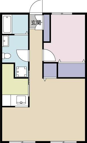 コワンテールA 202号室 間取り