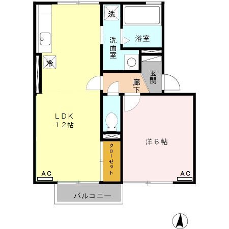 セジュール元宮 間取り図