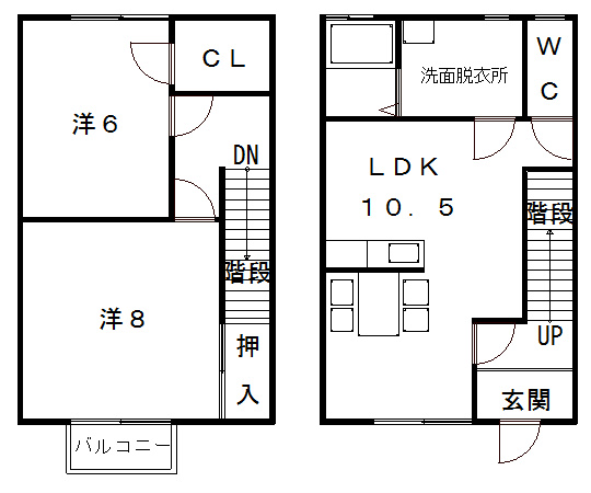 スタントンハウス   B号室 間取り