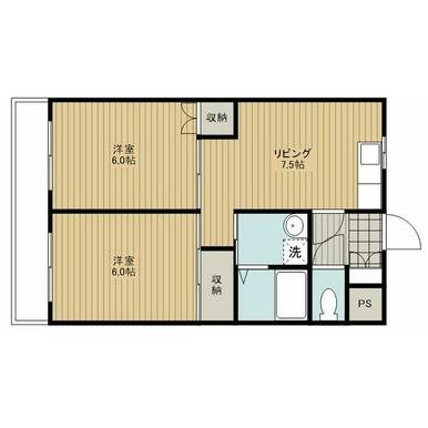 上島やよいマンション 間取り図