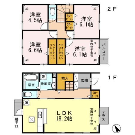 西都台貸家　A 間取り