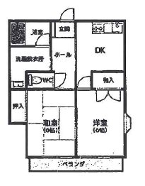クリーンハイツ大池Ⅰ 間取り図