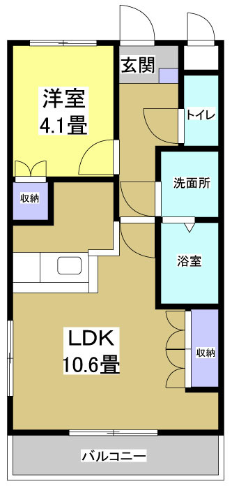 オリエンタルハイツ 間取り図