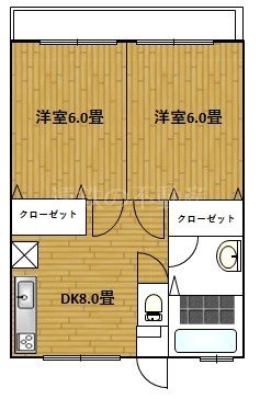 紫陽花Ⅰ 間取り図