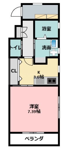 ル・リオン葵東B 間取り