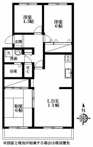 ヴィブレ若宮東 間取り図