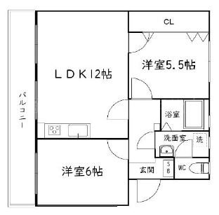 サンライズ柿澤 間取り図
