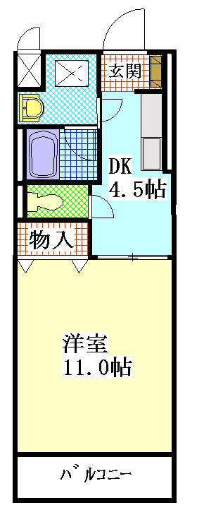 ＳＵＮ　ＤＲＥＡＭ 205号室 間取り