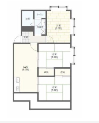 マンションジュネスⅤ 間取り図