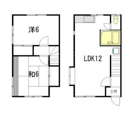 テラスハウス松田  間取り図