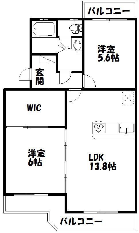 マンションアカンサスⅠ 301号室 間取り