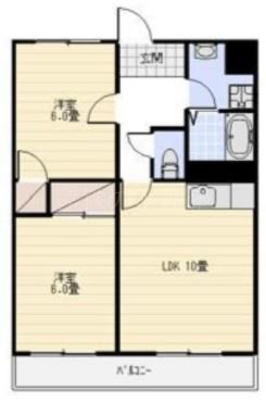 ヴィーブル宮の森南棟 3B号室 間取り