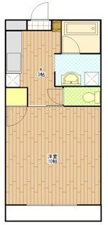 シャトーNakagawaⅦ 202号室 間取り