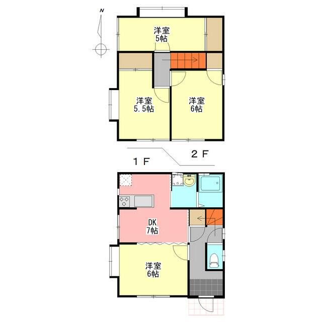 水谷様貸テラスハウス三和 間取り図