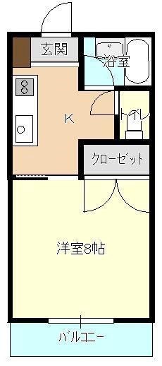 溜屋ハイツV(たまりやハイツV) 間取り図