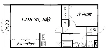 レジデンス上島 間取り図