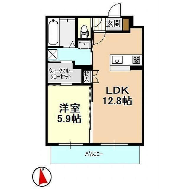 棒屋第13住吉ハイツ 302号室 間取り