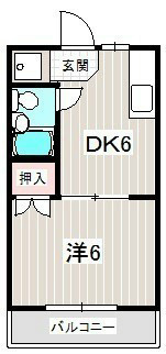 ロイヤルシングル 3号室 間取り