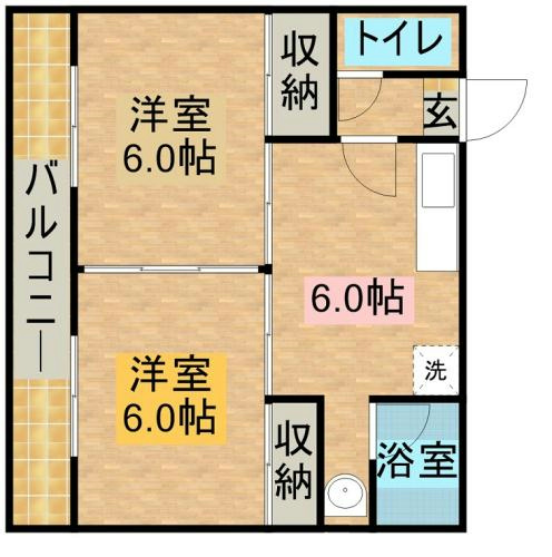 サンハイツ56 間取り図