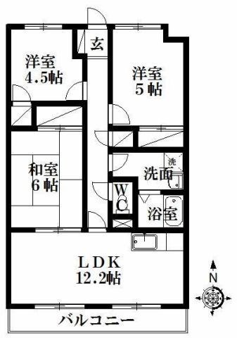 202号室 間取り