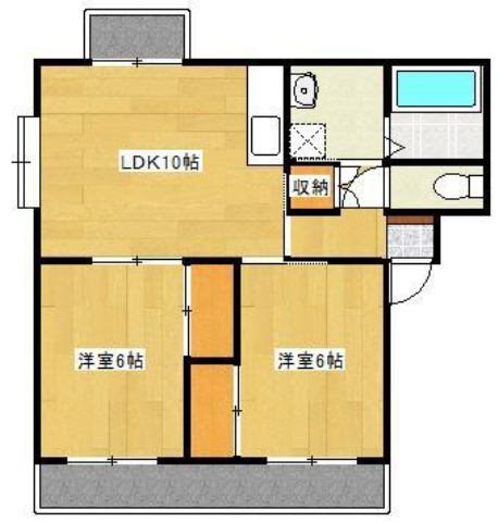 わだちハイツ 102号室 間取り