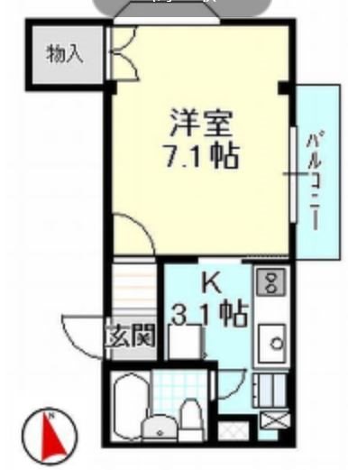 ラ・メゾン砂山 間取り図