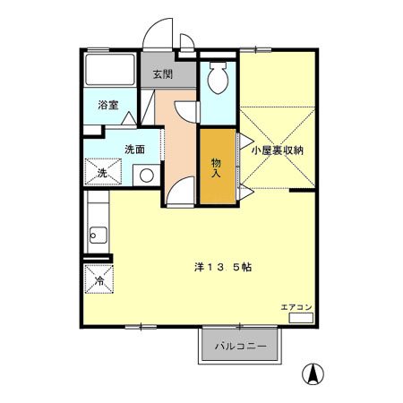 ブラッサム 上西 間取り図