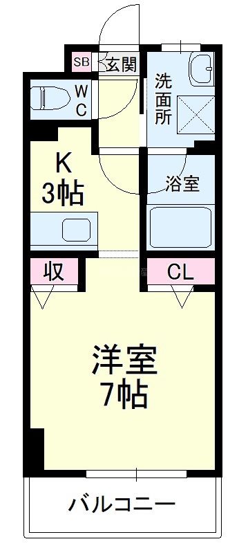 エストメンツ中央 204号室 間取り
