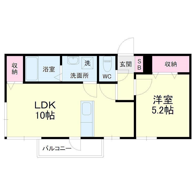 半田ビレッジ５号棟 間取り図