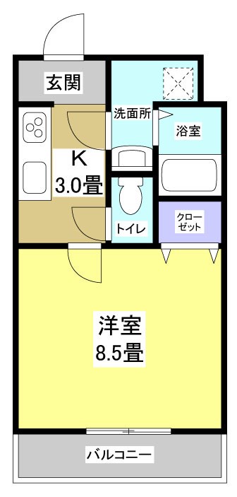 Chateau Raffine 103号室 間取り