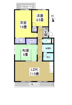 ソシア向平 間取り図