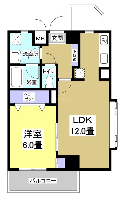 エストメンツ中央 間取り図