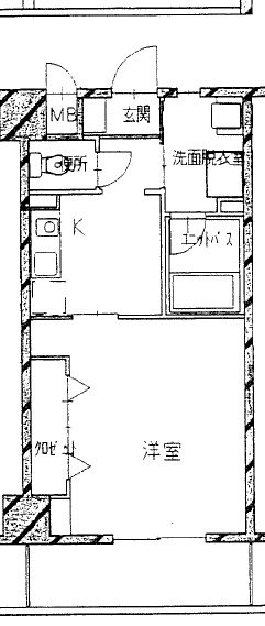 エストメンツ中央 302号室 間取り