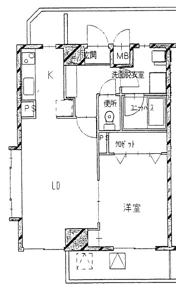 エストメンツ中央 間取り図